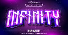 Editable Text Style Effect - Infinity Text Style Theme.