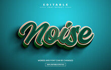Noise 3D Editable Text Effect Template