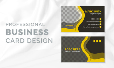 Wall Mural - Stylish modern business card design template. Creative visiting card print template and stationery design.