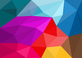 Abstract harmony color background of low polygon