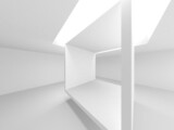 Fototapeta  - White Modern Background. Abstract Building Concept