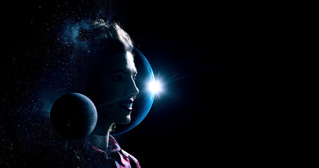 Poster - The universe within . Mixed media