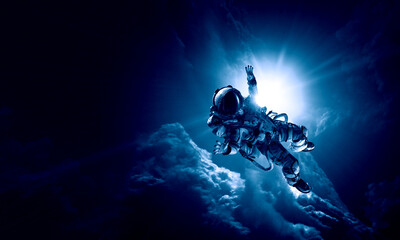 Wall Mural - astronaut and space exploration theme.