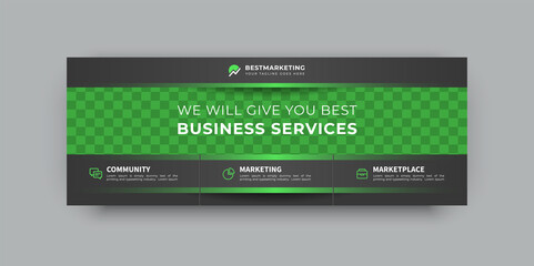 Corporate facebook cover web banner