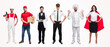 Group of people of various professions