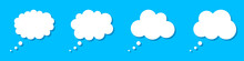 Thought Bubbles. Think. Empty Thought Cloud. Vector Illustration