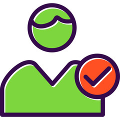 Sticker - User Check Icon