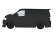 © marijaobradovic - Black van. side view. vector illustration
