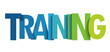 © Web Buttons Inc - TRAINING colorful vector typography banner
