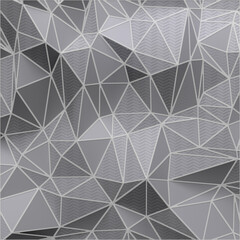 Leinwandbilder - Abstract triangular background for decoration design. Trendy 3d rendering digital illustration