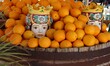 Italy, Sicily: Orange at the market.