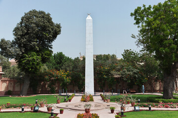 Sticker - The garden of Mohatta Palace Museum in Karachi, Pakistan