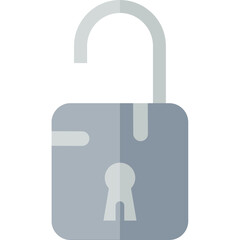 Canvas Print - Unlock Icon