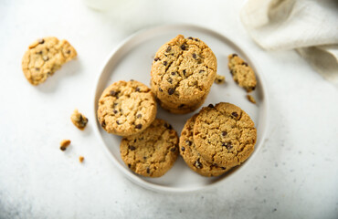 Poster - Traditional homemade chocolate chip cookies