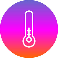 Poster - Thermometer Half Icon