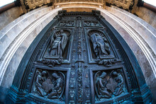 Gate To St. Isaac's Cathedral In St. Petersburg