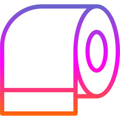 Canvas Print - Toilet Paper Icon