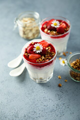 Sticker - Yogurt dessert with granola and berries