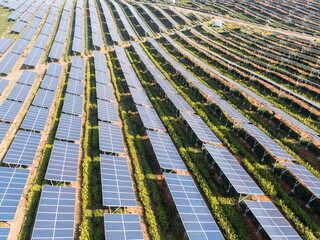 solar power station in mountain