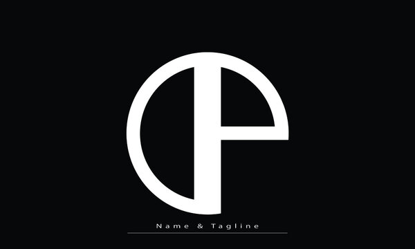 Alphabet letters Initials Monogram logo DP , PD