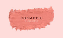 Pink Lipstick Smudge Banner Background