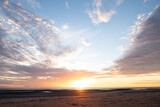 Fototapeta Niebo - Sunset on the beach