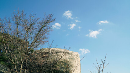 Wall Mural - The scenery with the clouds of Bukhansan Mountain.