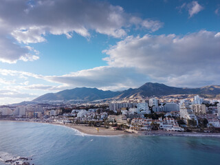 Sticker - aerial view of the cos de del sol coastline