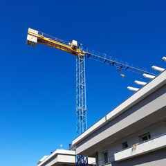 Lavori in corso nel cantiere edile