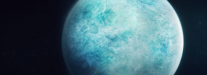 Wall Mural - blue planet in space.
