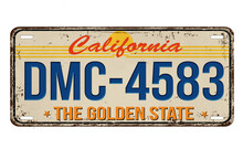 An Imitation Of Vintage California License Plate
