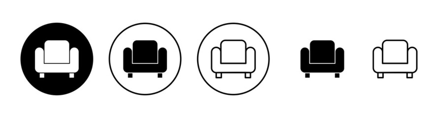 Sofa icons set. sofa sign and symbol. furniture icon