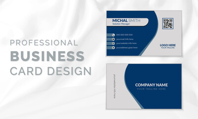 Wall Mural - Professional Creative Marketing Agency Elegant minimal abstract design corporate company agency business card vector template