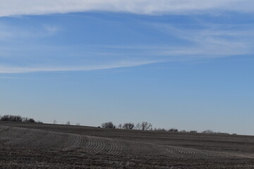 Sticker - Blue Sky Over a Farm Field