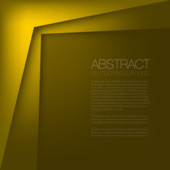 Poster - graphic geometric triangle overlap vector layer background for text and message design