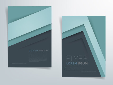 Header flyer business brochure vector graphic with space for text and message design