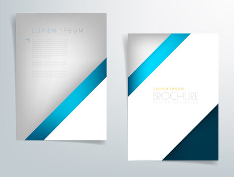 Header flyer business brochure vector graphic with space for text and message design