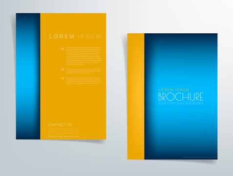 Header flyer business brochure vector graphic with space for text and message design