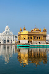 Fototapete - Sikh gurdwara Golden Temple (Harmandir Sahib). Amritsar, Punjab, India