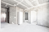 Fototapeta  - interior of the apartment without decoration in white colors