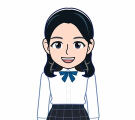 Sticker - 可愛い女子高生