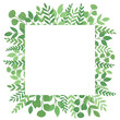 © Alex_Zakharov - Bright square frame made of colorful leaves. The concept for the design of invitations, greeting cards. Isolated on white background.