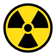 Radiation Hazard Sign. Symbol Of Radioactive Threat Alert