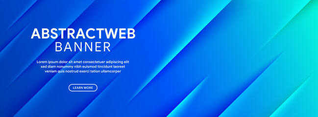 modern gradient blue colorful cover header background template for website social media cover ads ba