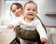 © Nicholas F/peopleimages.com - His all smiles today. Shot of an adorable baby bonding with his mother at home.