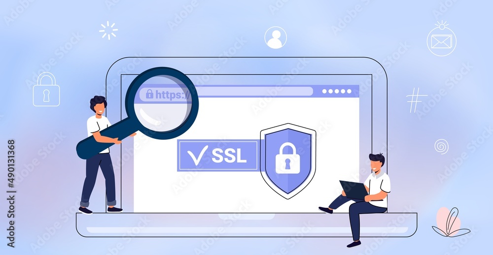 HTTPS Protected connection Secure protocol Security communication ...