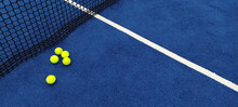 Yellow Balls On Tennis Court