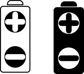 Poster - Vector of battery icons