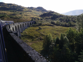 Wall Mural - Beautiful shot of a long bridge in a mountain