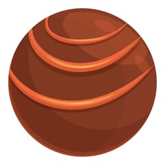 Poster - Chocolate dessert icon cartoon vector. Cocoa candy. Cacao food